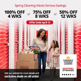 Sentinel Storage - Nisku (Satellite) Promotion