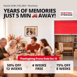 Sentinel Storage - Nisku (Satellite) Promotion