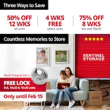 Sentinel Storage - Nisku (Satellite) Promotion